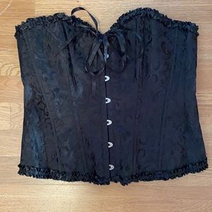 Black corset 🖤 plus size gothic pirate Lolita medieval renaissance style